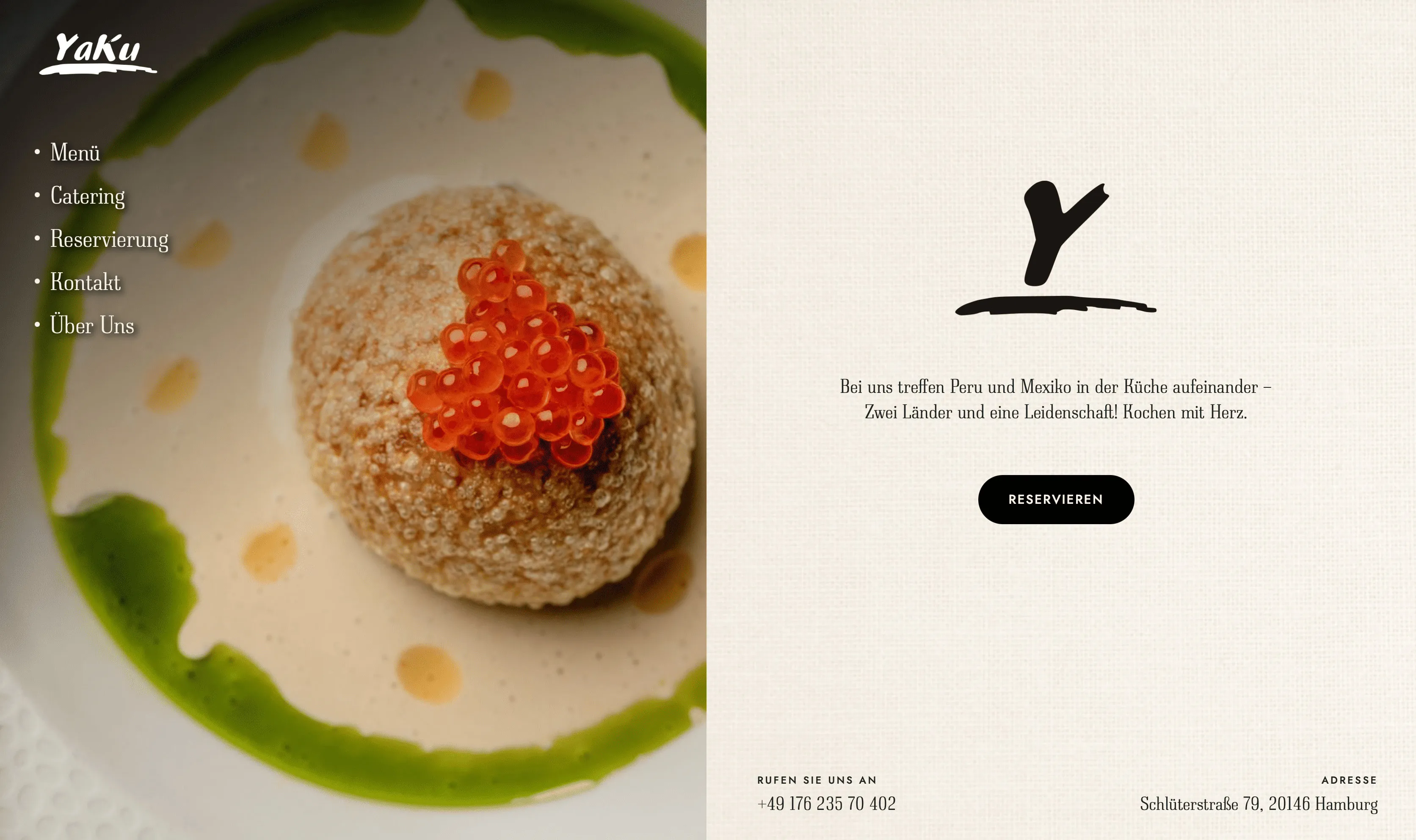 Yaku’s responsive website